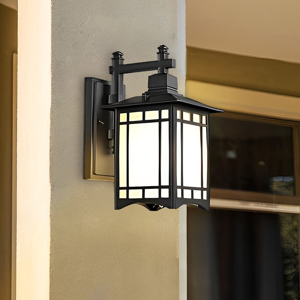 Retro Waterproof LED Vintage Solar Wall Lamp with Remote Wall Sconce Lighting - Lumpaz