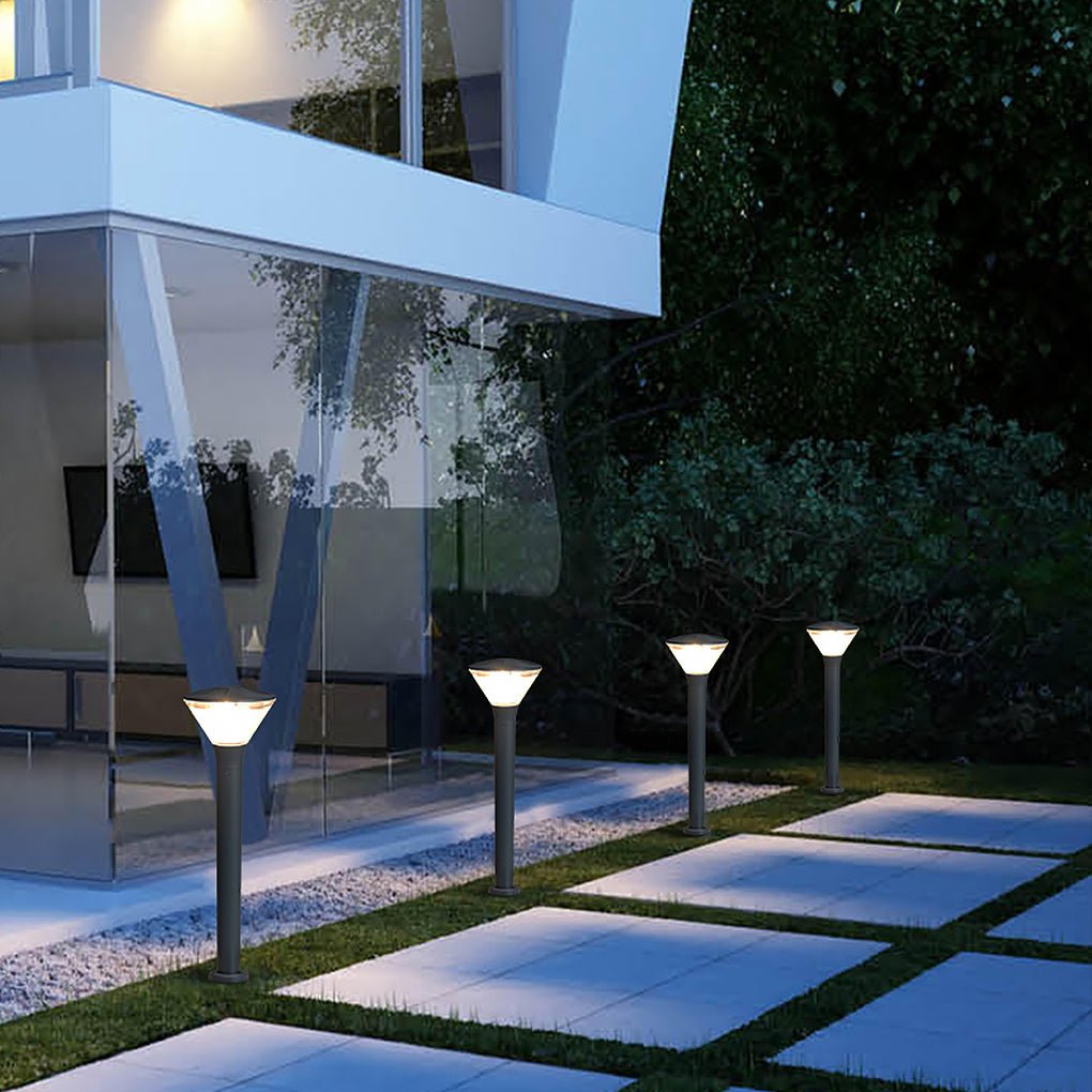 Round LED Waterproof Nordic Sconces Wall Lamp Outdoor Lights Path Lights - Lumpaz