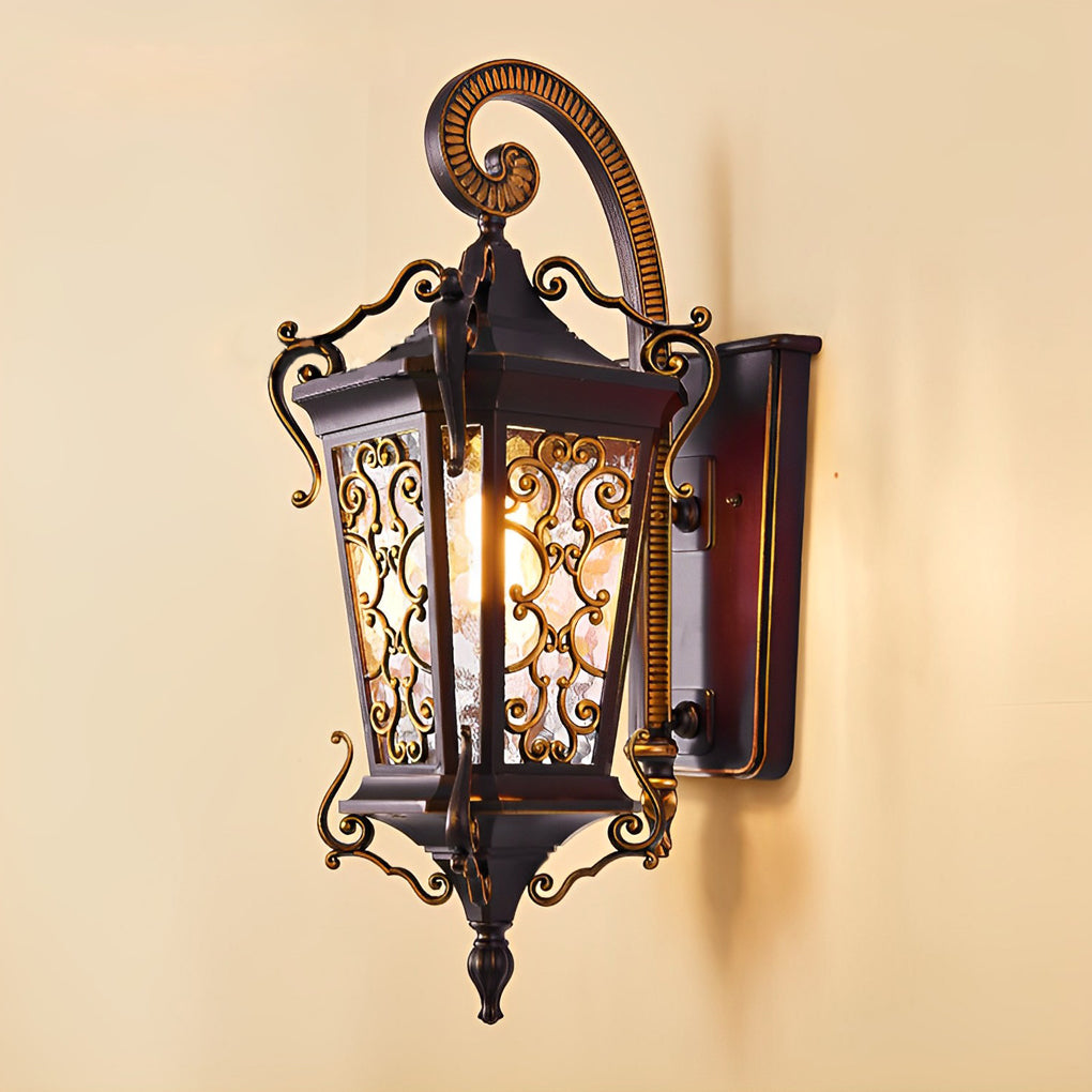 Retro Pattern Outdoor Waterproof European Style Wall Lamp Exterior Lights - Lumpaz