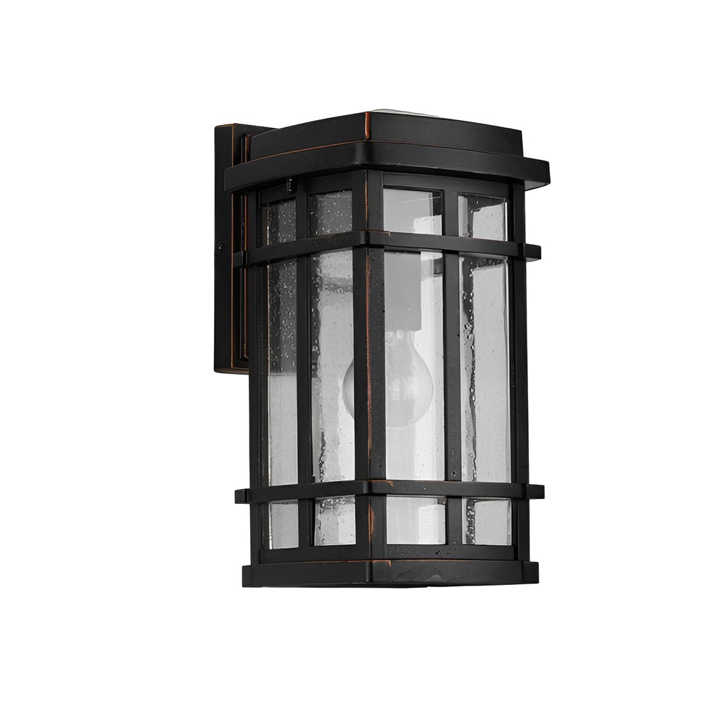 Retro Simple Waterproof Bubbles Glass Shade Modern Outdoor Wall Light - Lumpaz