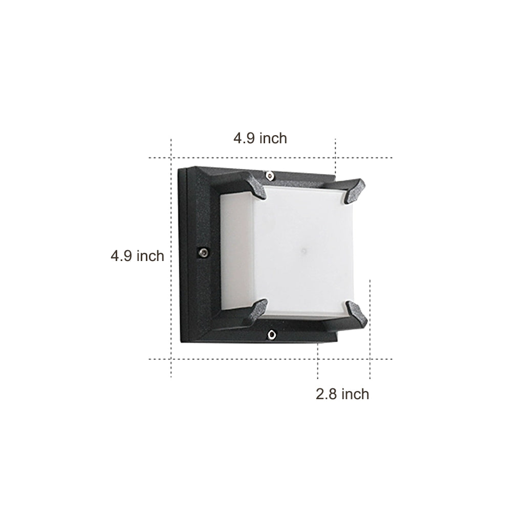 Modern Minimalist Outdoor Waterproof LED Wall Light for Patio Balcony Garden - Lumpaz