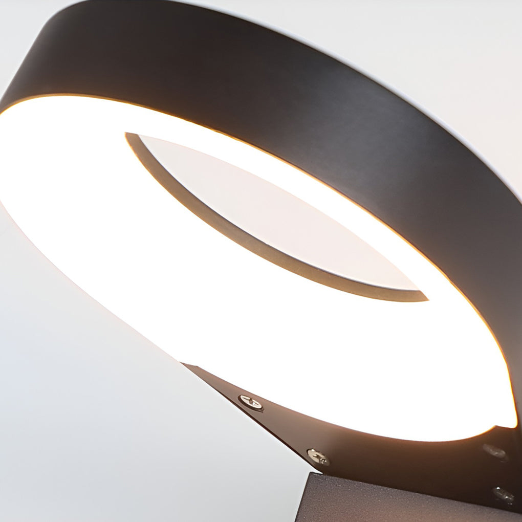 Spoon-shaped Waterproof 18W LED Black Modern Wall Lamp Pathway Lights - Lumpaz