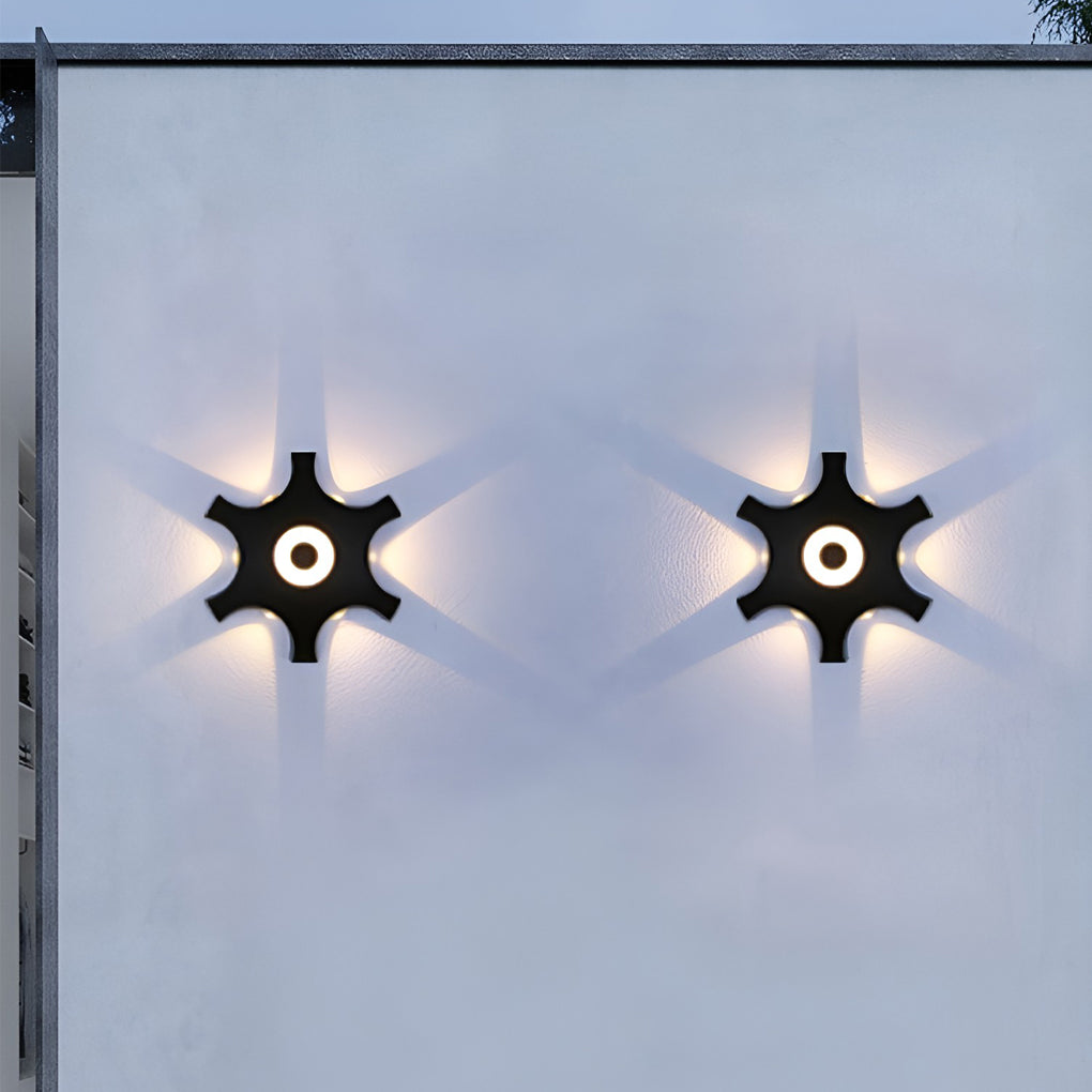 Flower Shaped LED Waterproof Nordic Wall Washer Lights Wall Sconces Lighting - Lumpaz