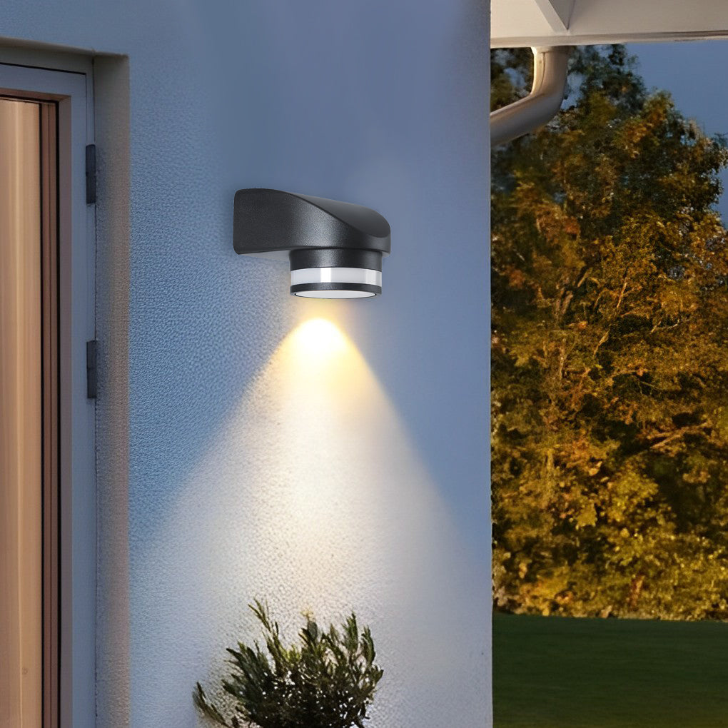 Round Up and Dawn Light LED Waterproof Black Outdoor Wall Washer Lights - Lumpaz