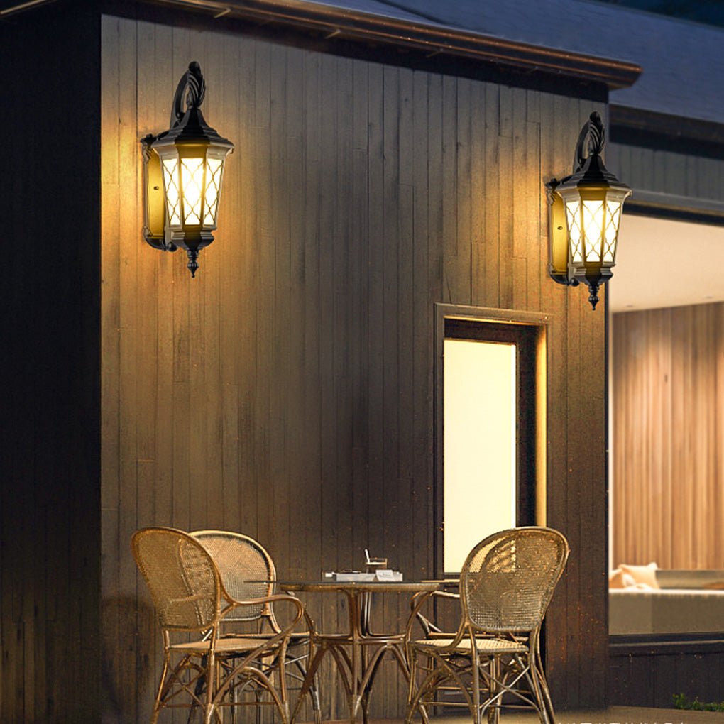 Outdoor Retro Waterproof Wall Lamp Decorative Lighting for Villa Courtyard Balcony - Lumpaz