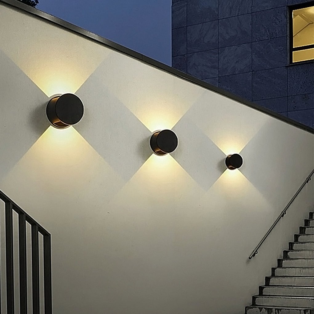 Round Up and Down Lights Waterproof LED Wall Lights for Indoor Outdoor Balcony - Lumpaz