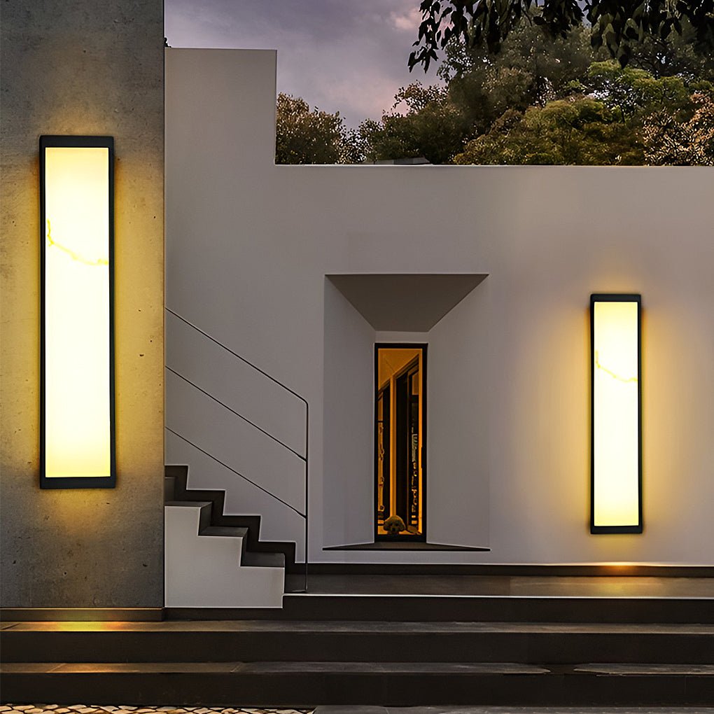 Rectangle Outdoor Wall Lights LED Wall Lamp Wall Sconce Lighting Wall Mounted Lights - Lumpaz