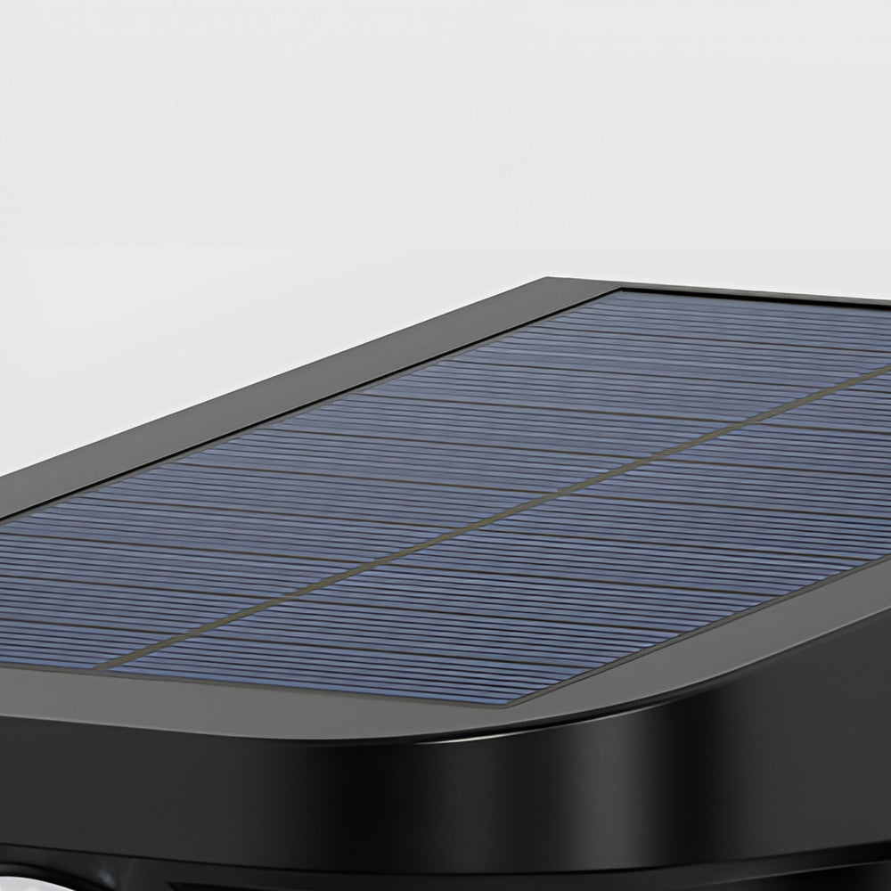 Modern LED Black Outdoor Solar Wall Lights with Motion Sensor - Lumpaz