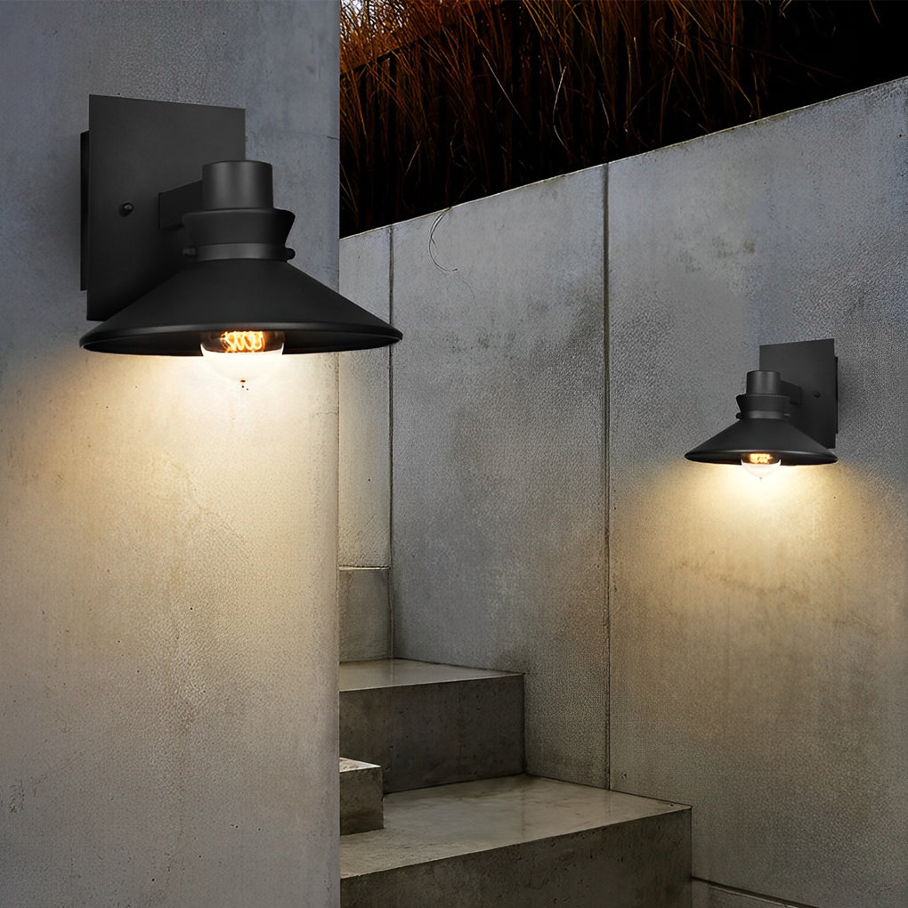 Minimalist Waterproof Black European-style Wall Lamp Exterior Lights - Lumpaz