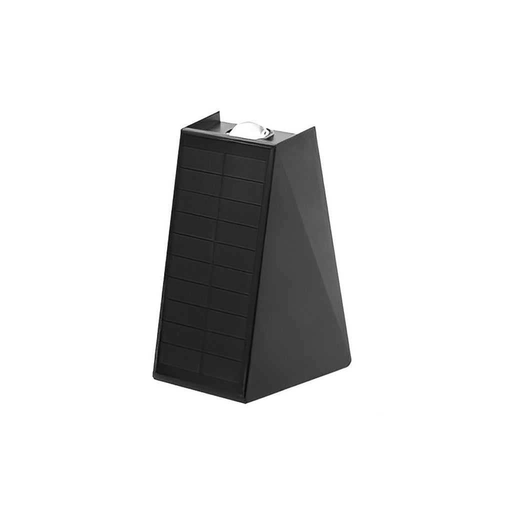 Up and Down Lighting LED Waterproof Black Modern Solar Wall Lights - Lumpaz