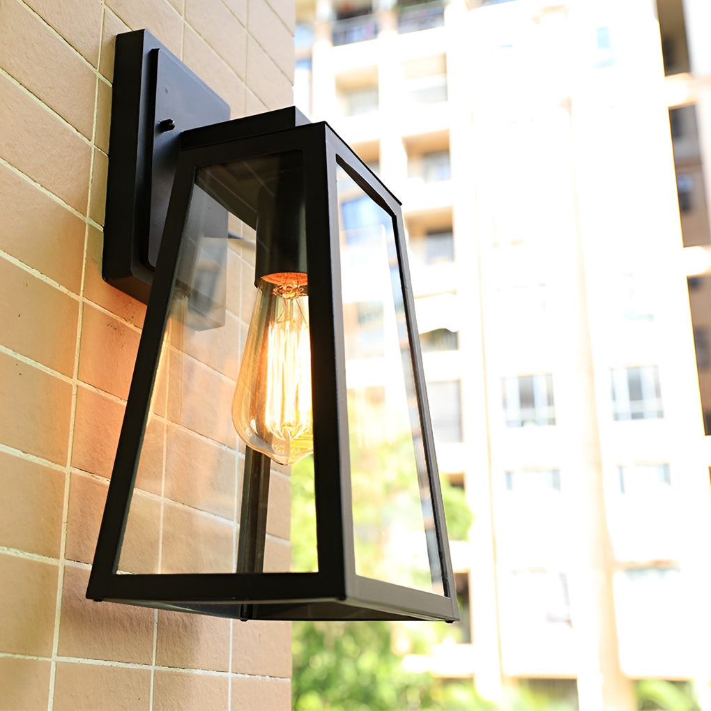 Trapezoidal Waterproof LED Vintage Outdoor Wall Light Wall Sconce Lighting - Lumpaz
