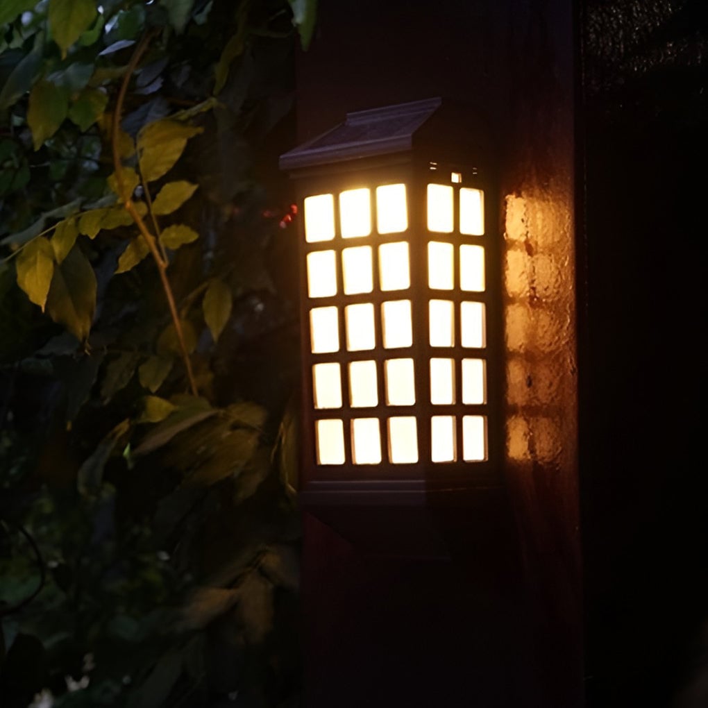 Solar LED Light-controlled Motion Sensor Modern Outdoor Wall Lamp - Lumpaz