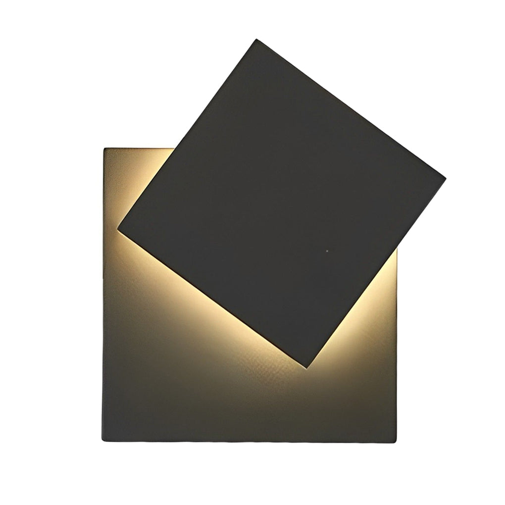 Adjustable Square Waterproof LED Black Modern Outdoor Wall Light Wall Lamp - Lumpaz