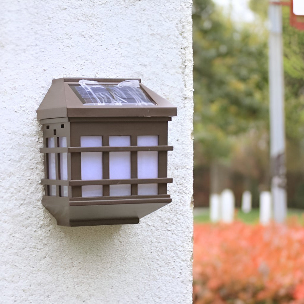 Solar LED Light-controlled Motion Sensor Modern Outdoor Wall Lamp - Lumpaz