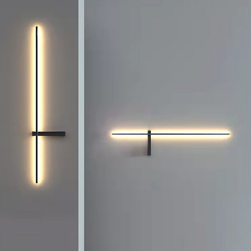 Interlaced Line Strips Waterproof Led Black Modern Outdoor Wall Lights - Lumpaz