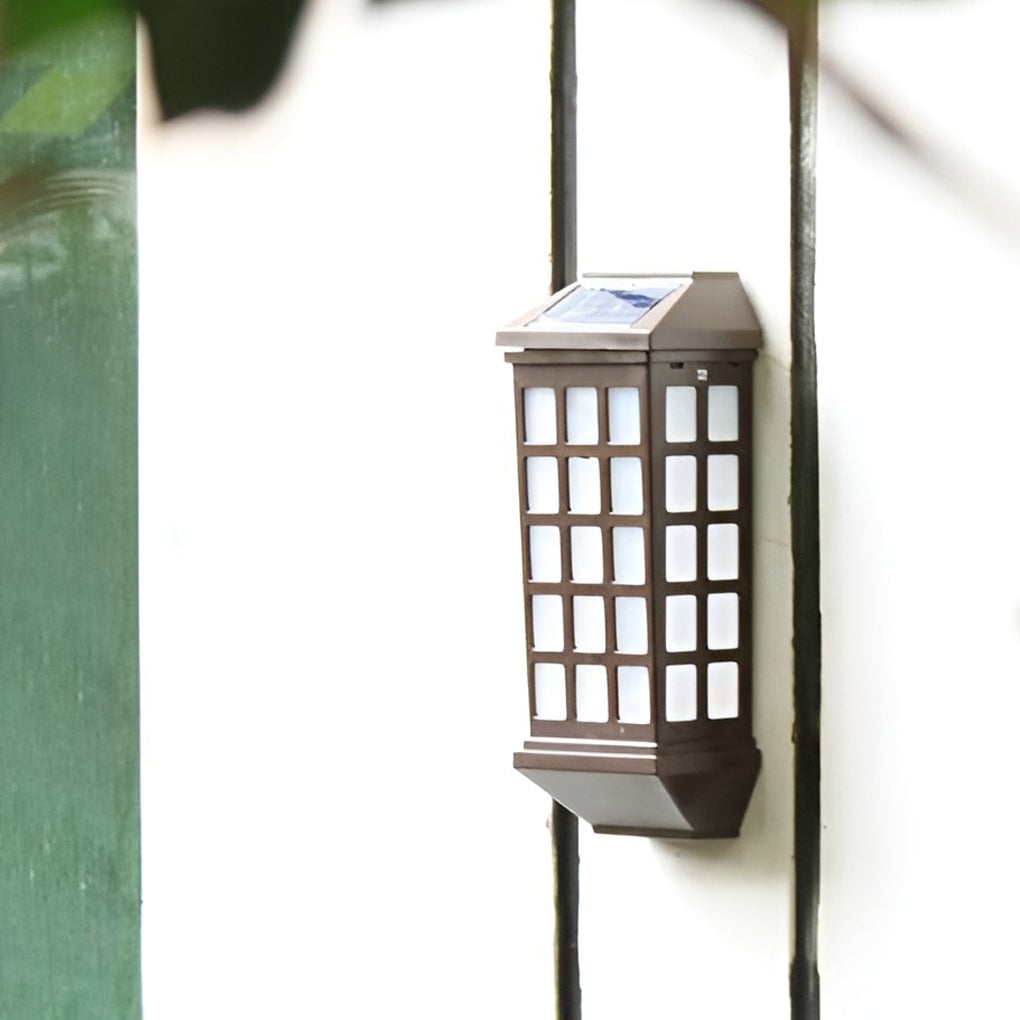 Solar LED Light-controlled Motion Sensor Modern Outdoor Wall Lamp - Lumpaz