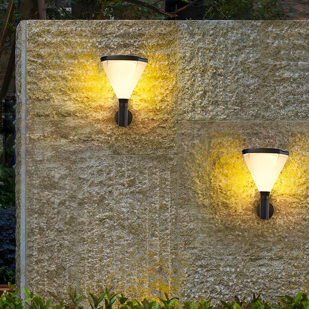 Geometric Waterproof LED Modern Outdoor Plug in Wall Lamp Wall Sconce Lighting - Lumpaz