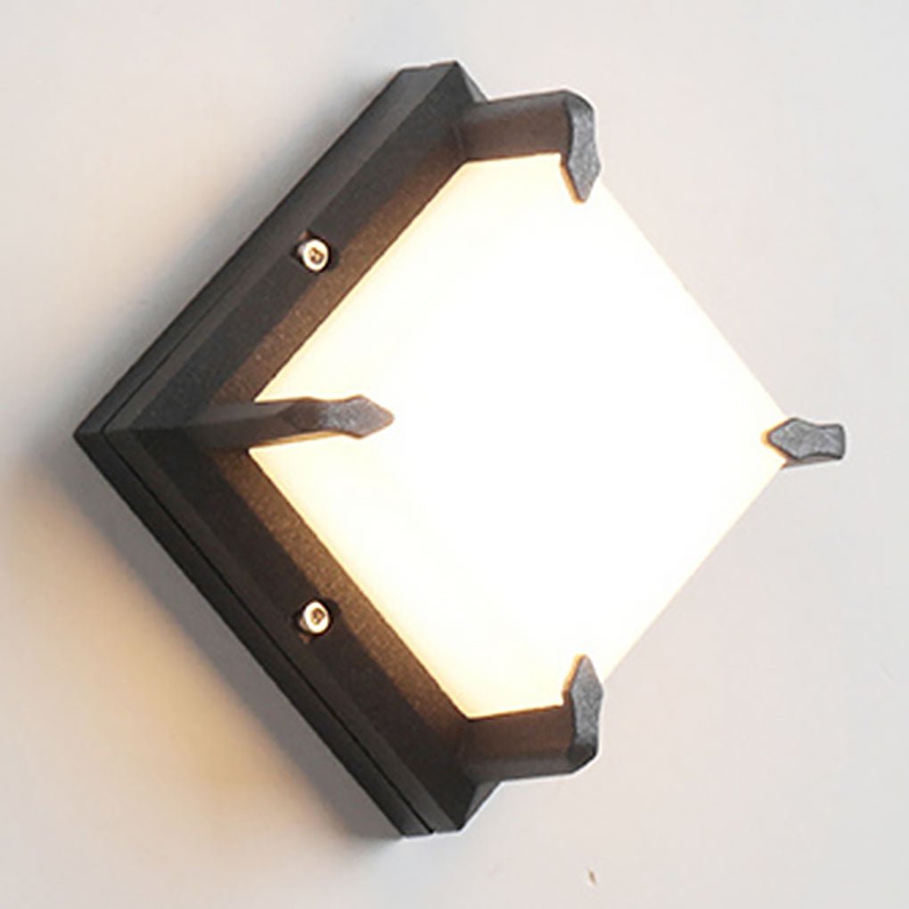 Modern Minimalist Outdoor Waterproof LED Wall Light for Patio Balcony Garden - Lumpaz
