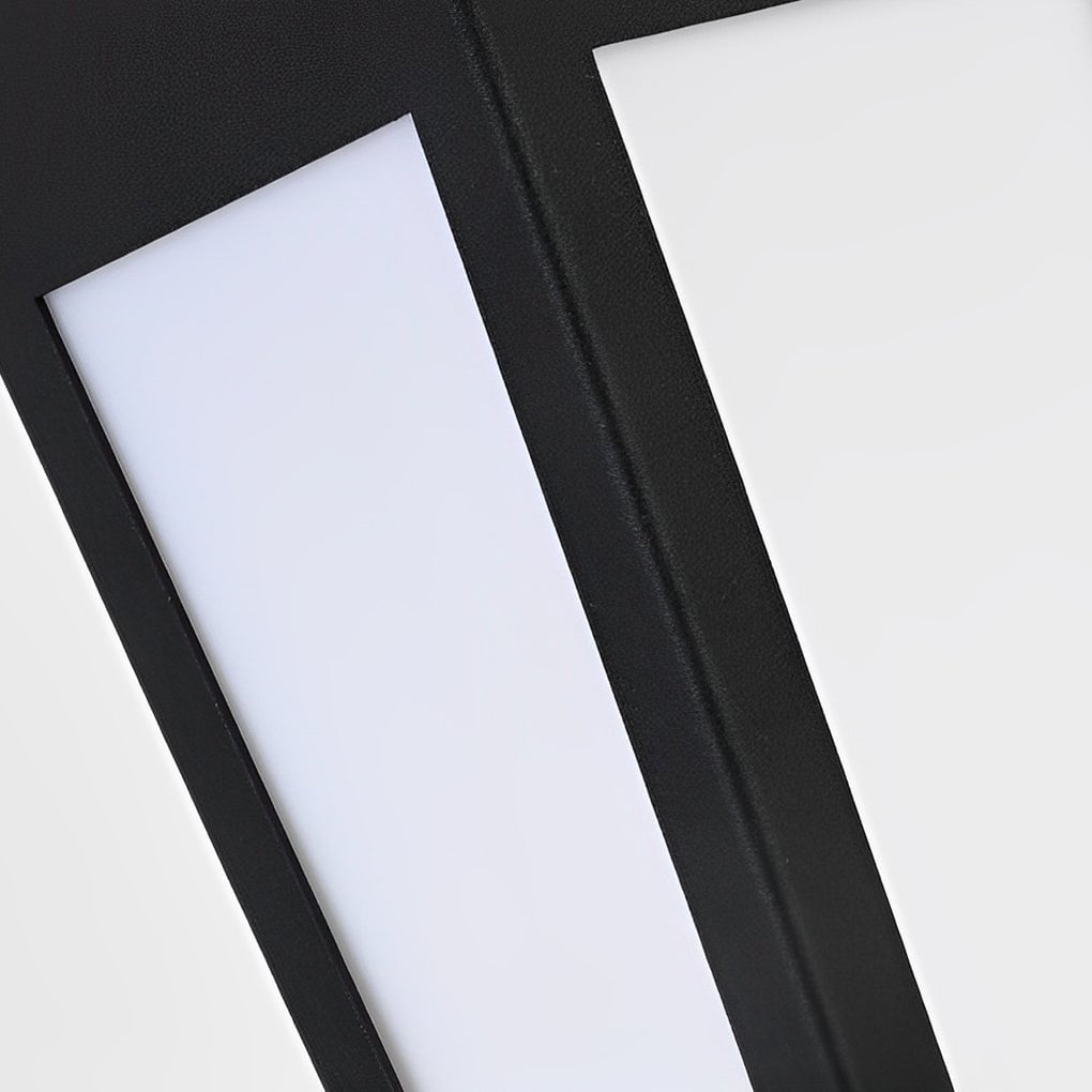 Waterproof Intelligent Metal LED Black Modern Solar Outdoor Wall Light - Lumpaz