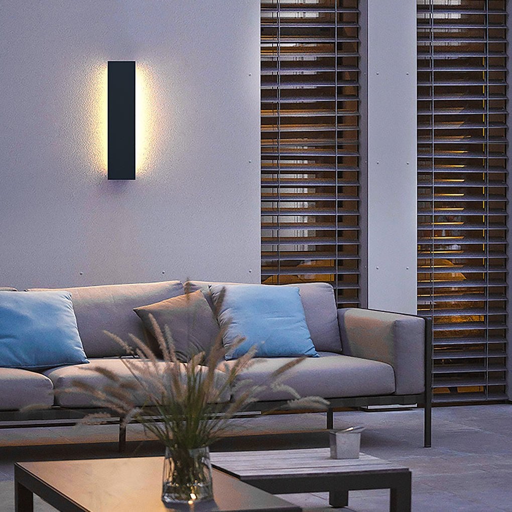 Outdoor Modern Waterproof Long Strip Bright LED Wall Light for Villa Courtyard - Lumpaz