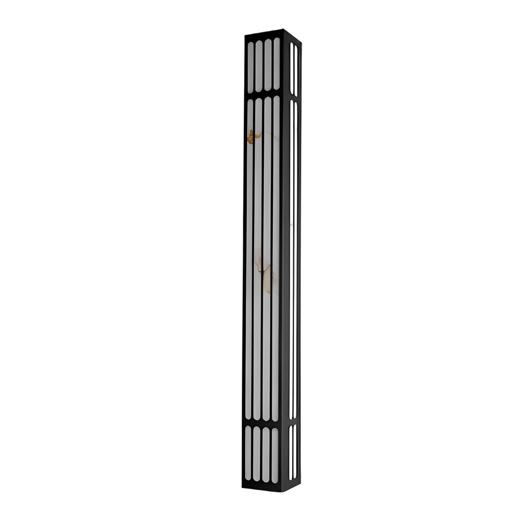 Long Strip Rectangular Waterproof LED Black Modern Outdoor Wall Lamp - Lumpaz