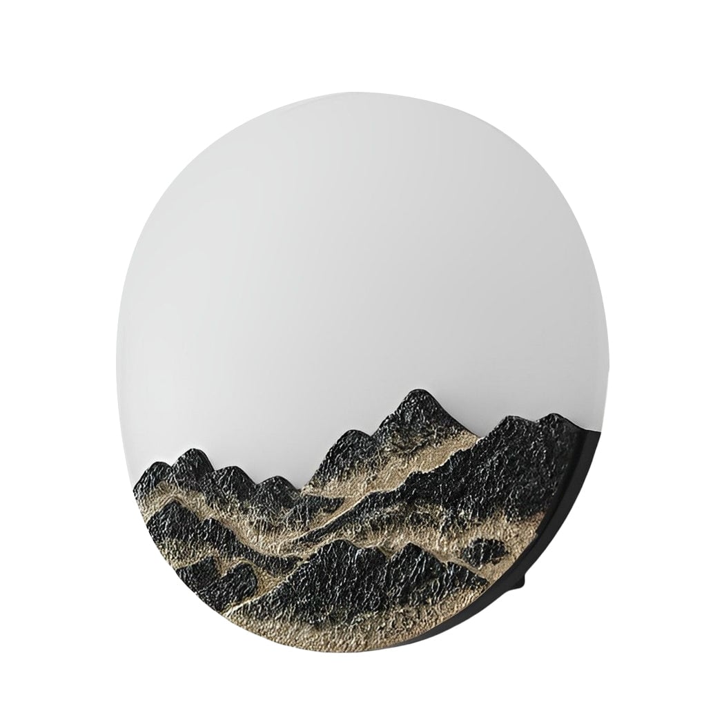 Round Creative Mountain Scenery LED Waterproof Modern Outdoor Wall Lamp - Lumpaz