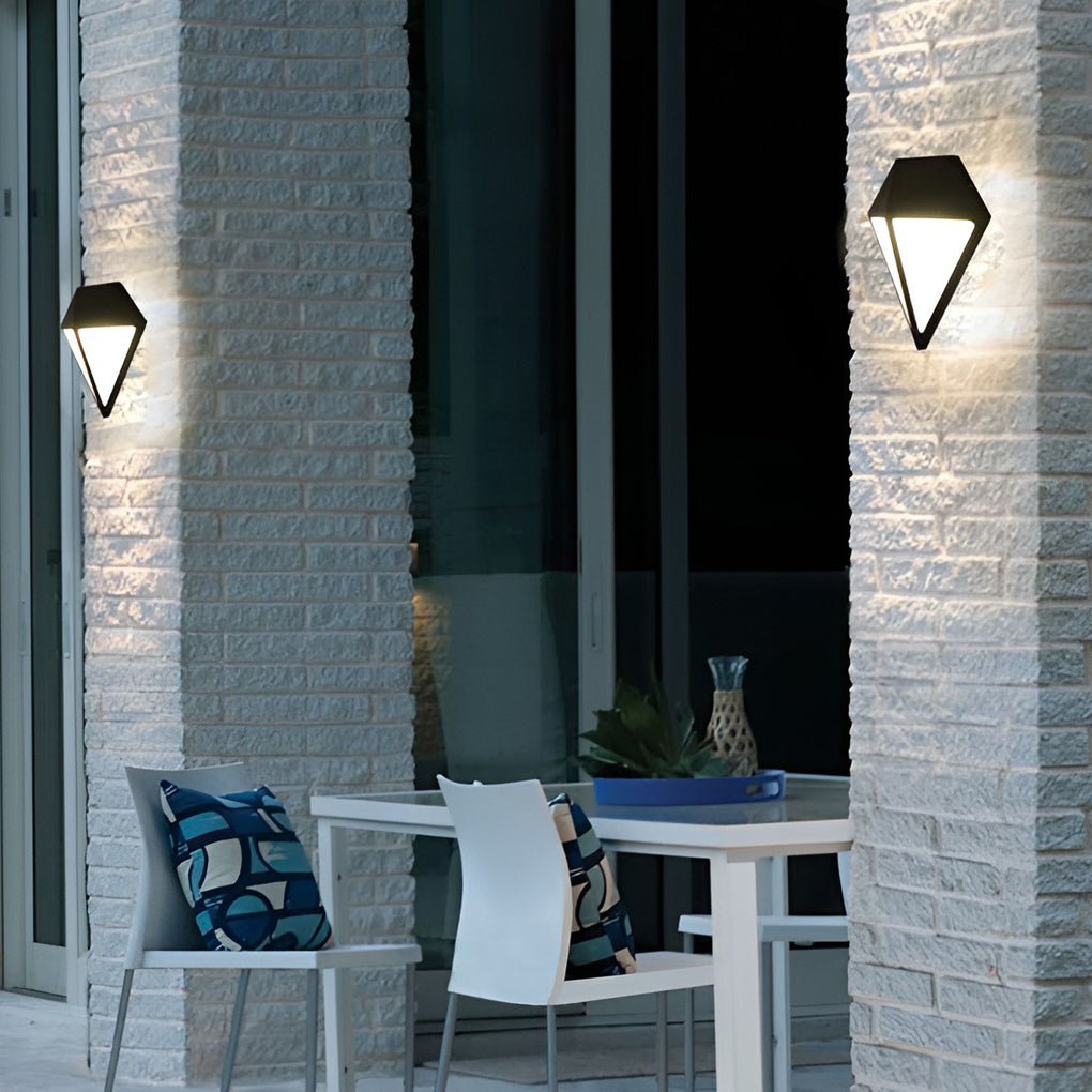 Creative Geometric LED Waterproof Modern Outdoor Wall Lamp Wall Lights Fixture - Lumpaz