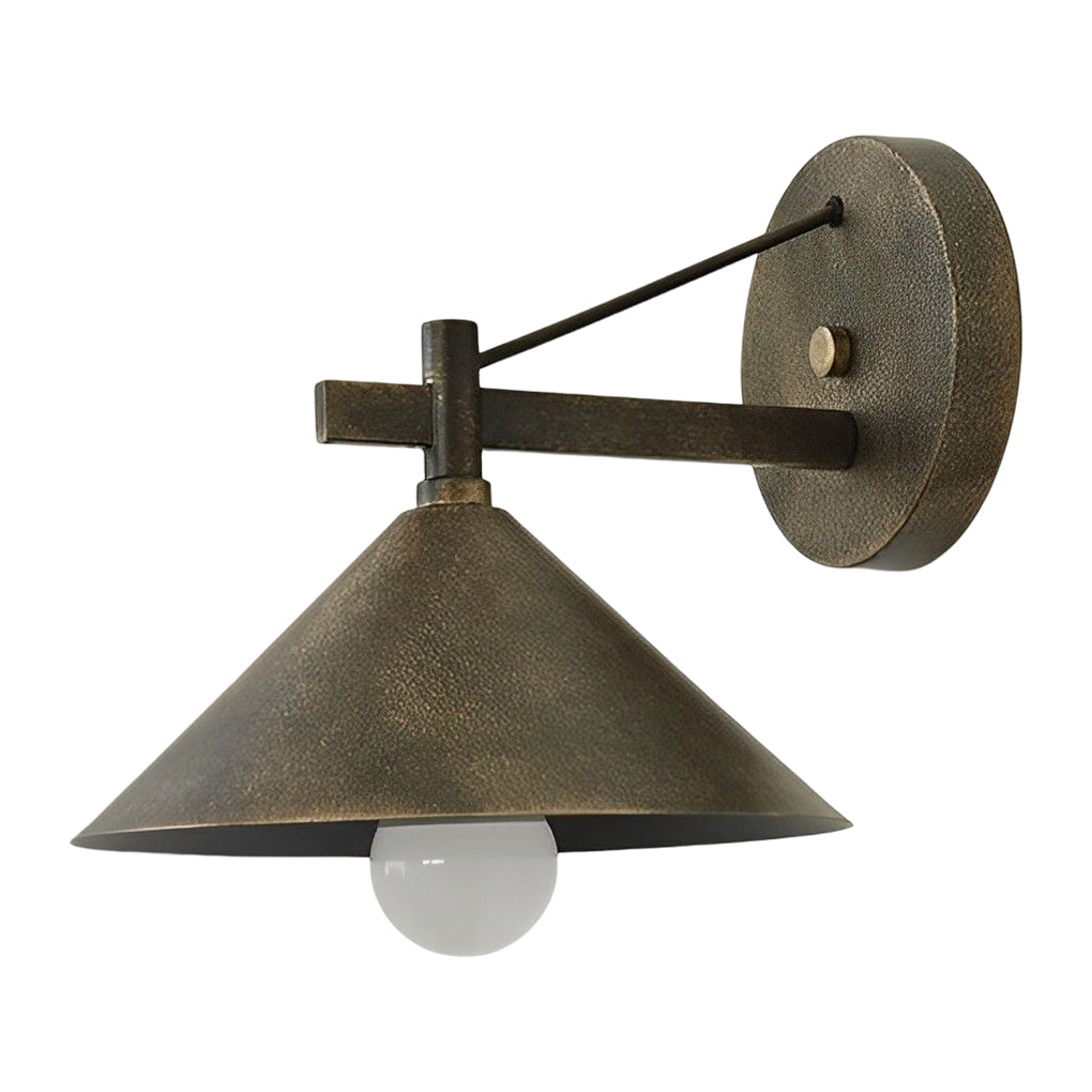 Conical Simple Waterproof Retro American-style Outdoor Wall Sconce Lighting - Lumpaz