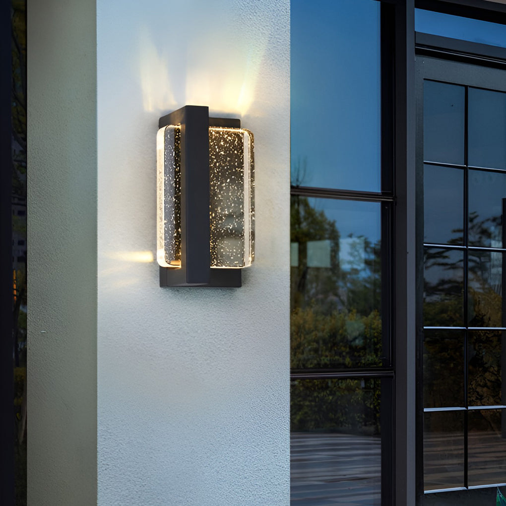 Creative Crystal Waterproof Modern Outdoor Wall Lamp Wall Sconce Lighting - Lumpaz