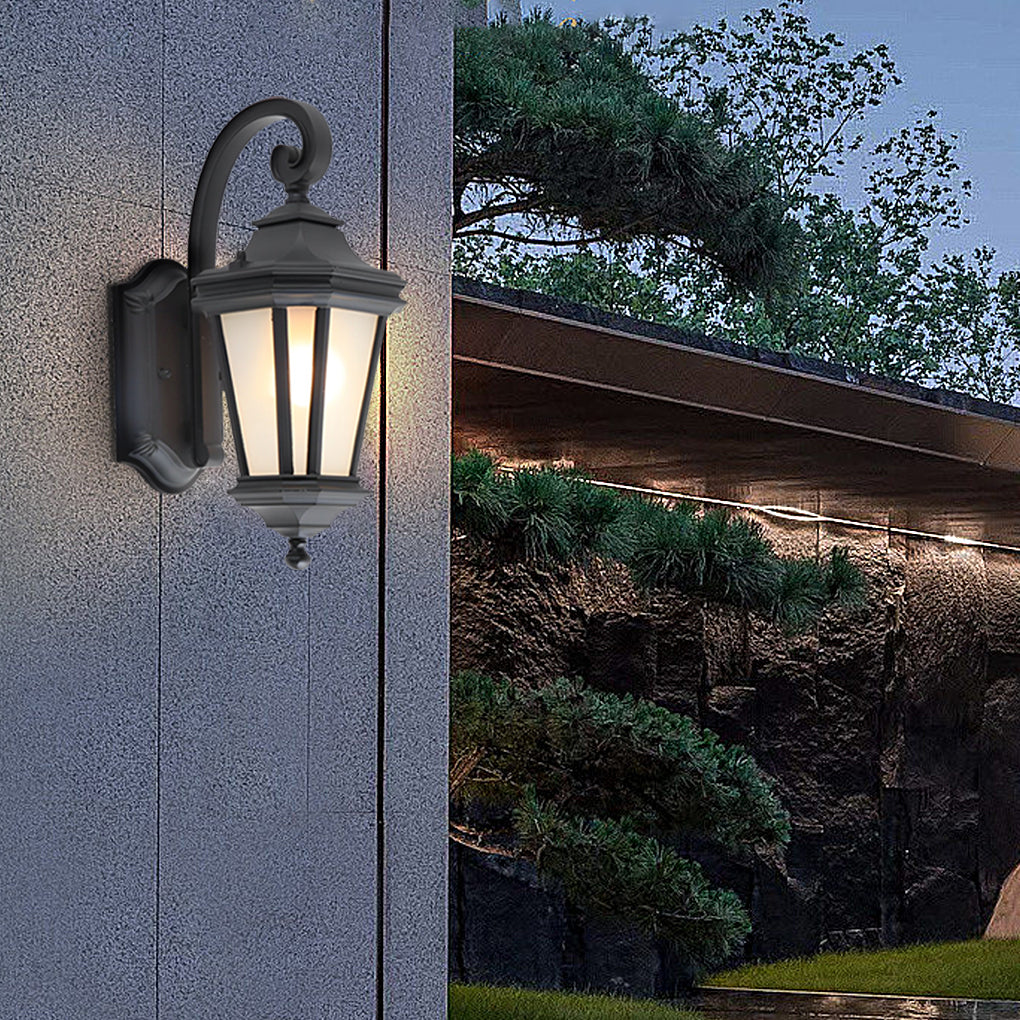 Minimalist Frosted Glass Waterproof European-Style Outdoor Wall Lamp - Lumpaz