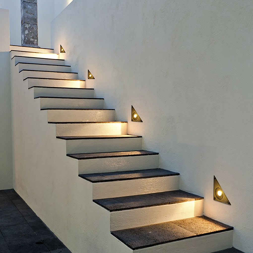 Outdoor LED Embedded Steps Stairs Lights Waterproof for Courtyard Lawn Garden - Lumpaz