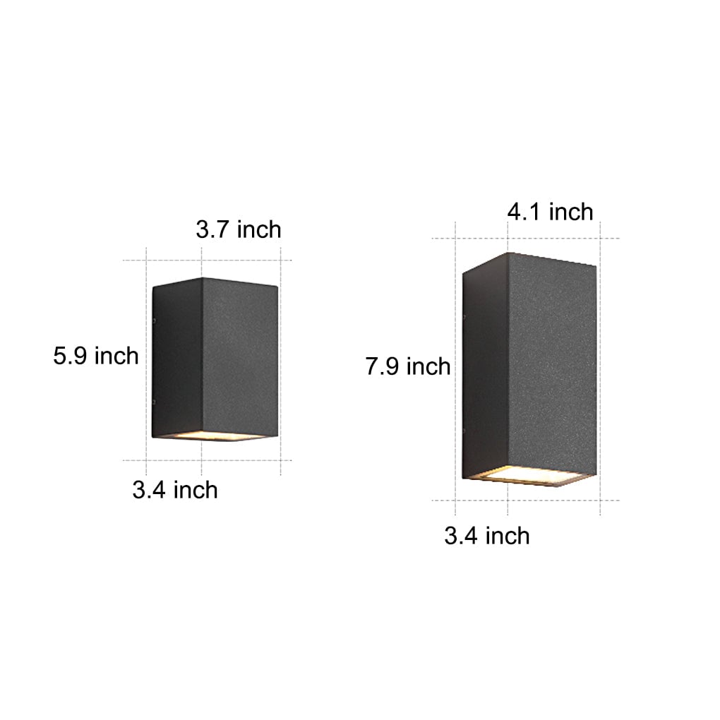 Two Light Effect Optional Waterproof LED Wall Light for Outdoor Villa Courtyard - Lumpaz