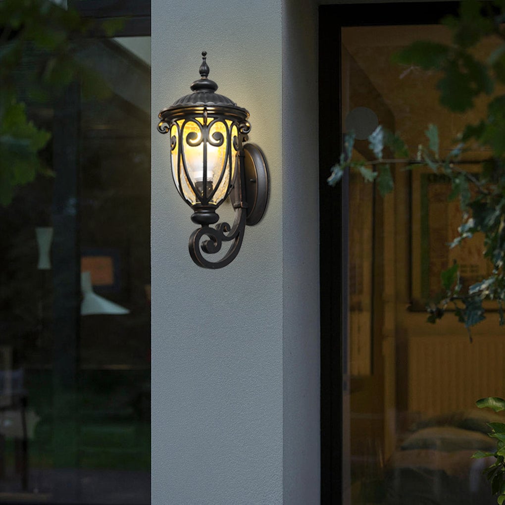 Waterproof Aluminum Bubbles Glass European-Style Outdoor Wall Lights - Lumpaz
