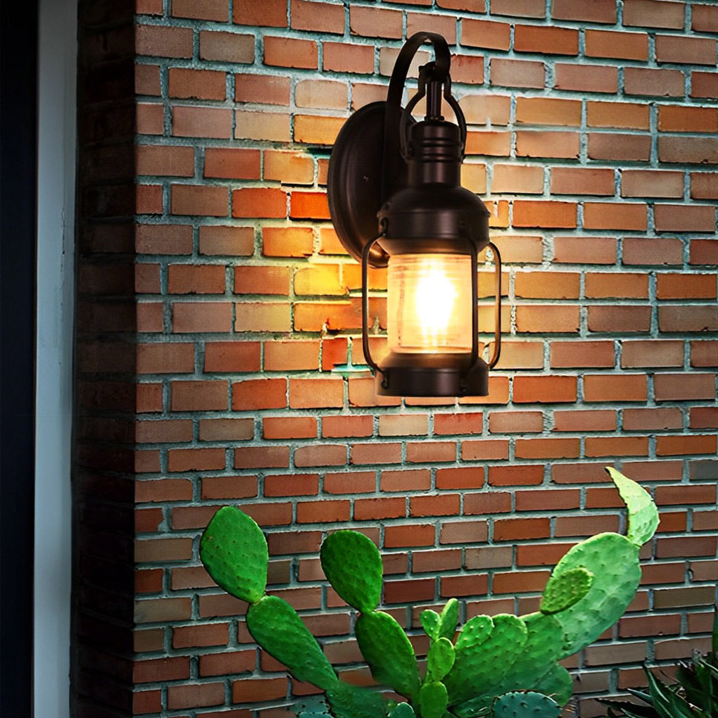 Antique Lantern Aluminum Waterproof LED Outdoor Wall Lamp Lawn Lights - Lumpaz