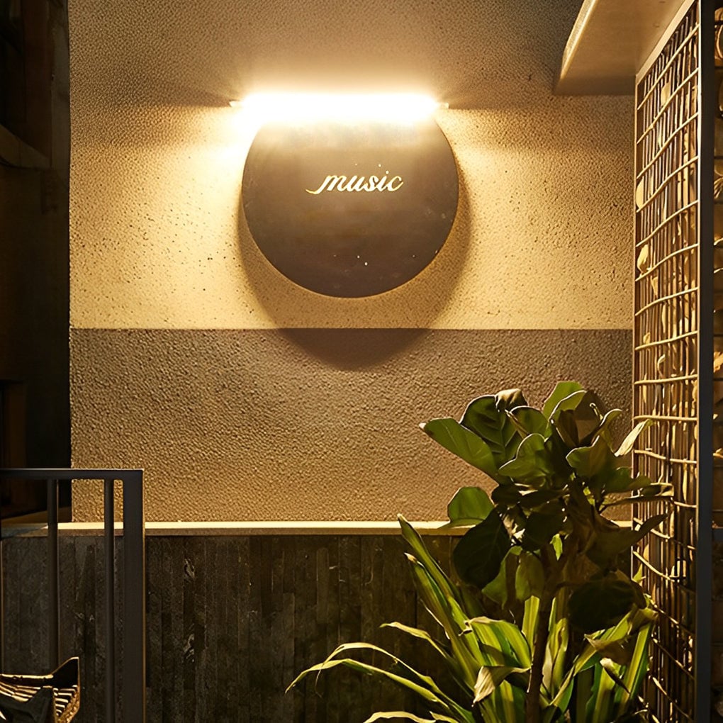 Rectangular Adjustable Waterproof LED Modern Signboard Solar Wall Lamp - Lumpaz