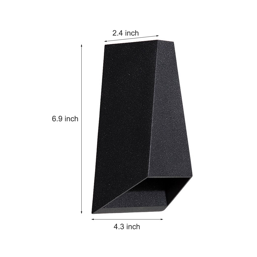 Up and Dwon Lighting LED Waterproof Black Creative Modern Porch Lights - Lumpaz