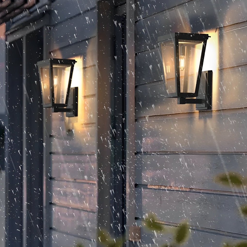 Square Smart Light Control Waterproof LED Solar Outdoor Wall Lights - Lumpaz