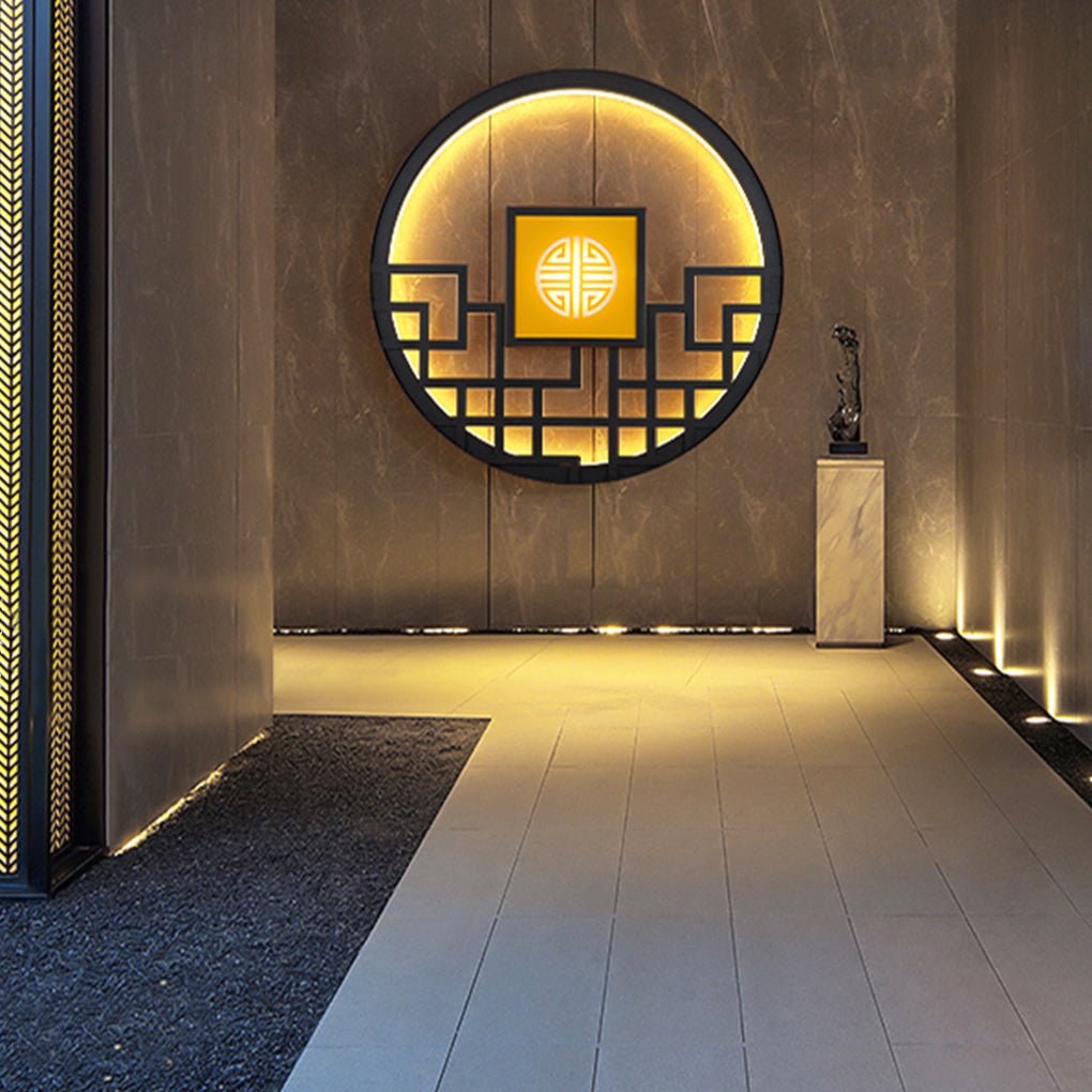 Asian Style Outdoor LED Landscape Decorative Lighting Wall Lamp for Villa Courtyard - Lumpaz