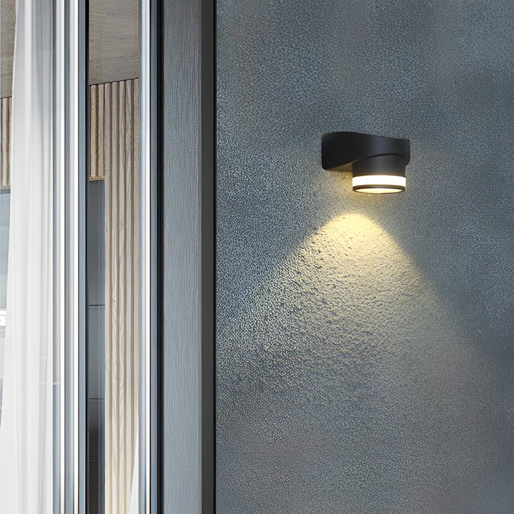Round Up and Dawn Light LED Waterproof Black Outdoor Wall Washer Lights - Lumpaz