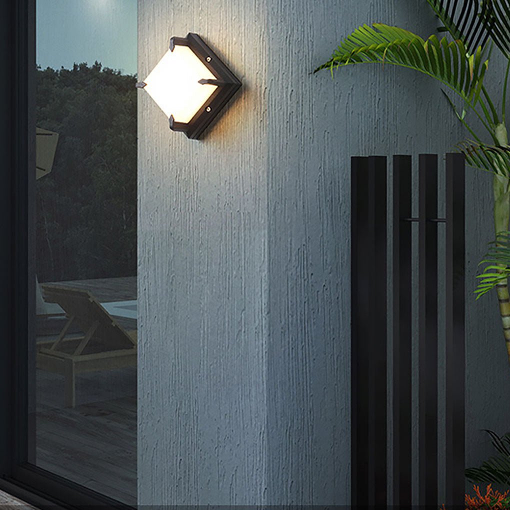 Modern Minimalist Outdoor Waterproof LED Wall Light for Patio Balcony Garden - Lumpaz