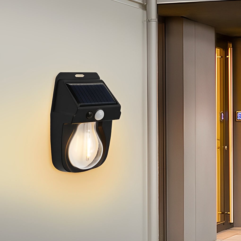 Waterproof Tungsten Bulb Intelligent Three Modes Modern Solar Wall Lights - Lumpaz