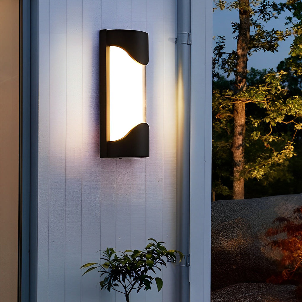 Creative Waterproof LED Black Modern Outdoor Wall Lamp Exterior Lights - Lumpaz