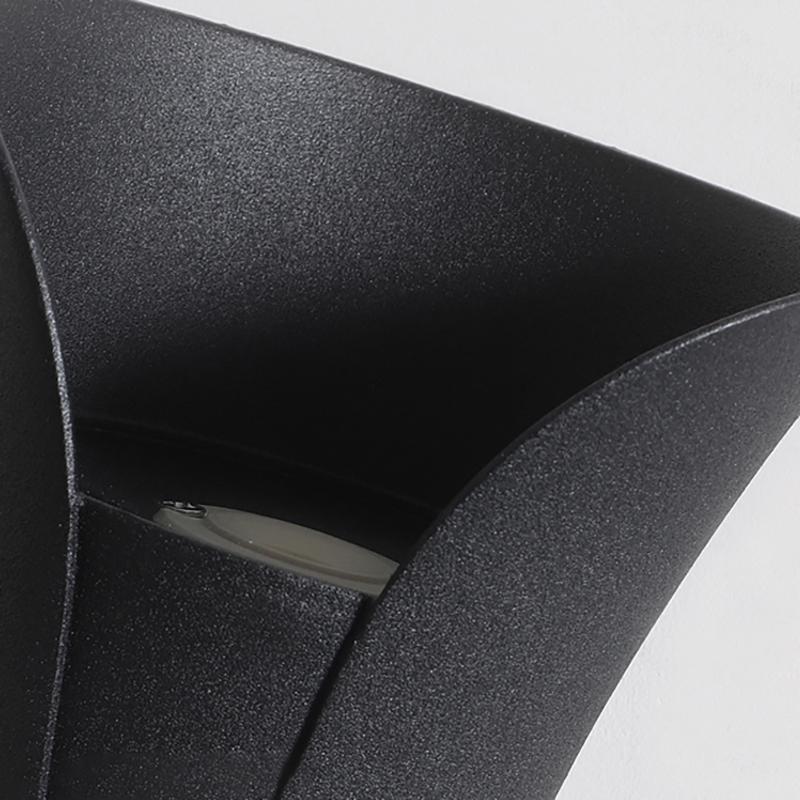Curved LED Up and Down Lighting Waterproof Modern Outdoor Wall Lights - Lumpaz