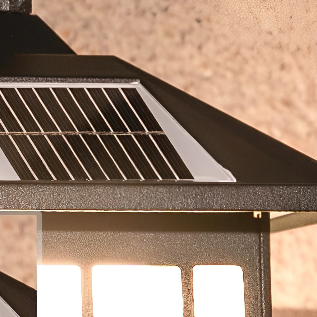 Retro Waterproof LED Vintage Solar Wall Lamp with Remote Wall Sconce Lighting - Lumpaz