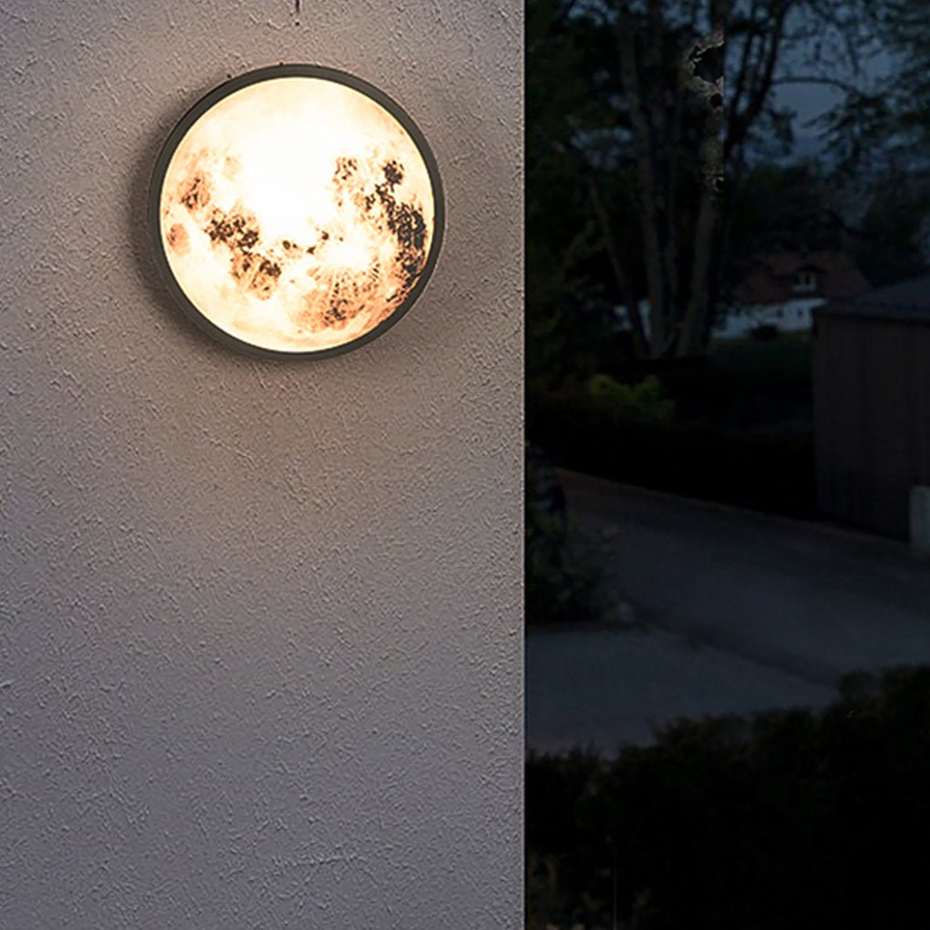 Creative Moon Outdoor Waterproof Garden Light LED Exterior Wall Light - Lumpaz