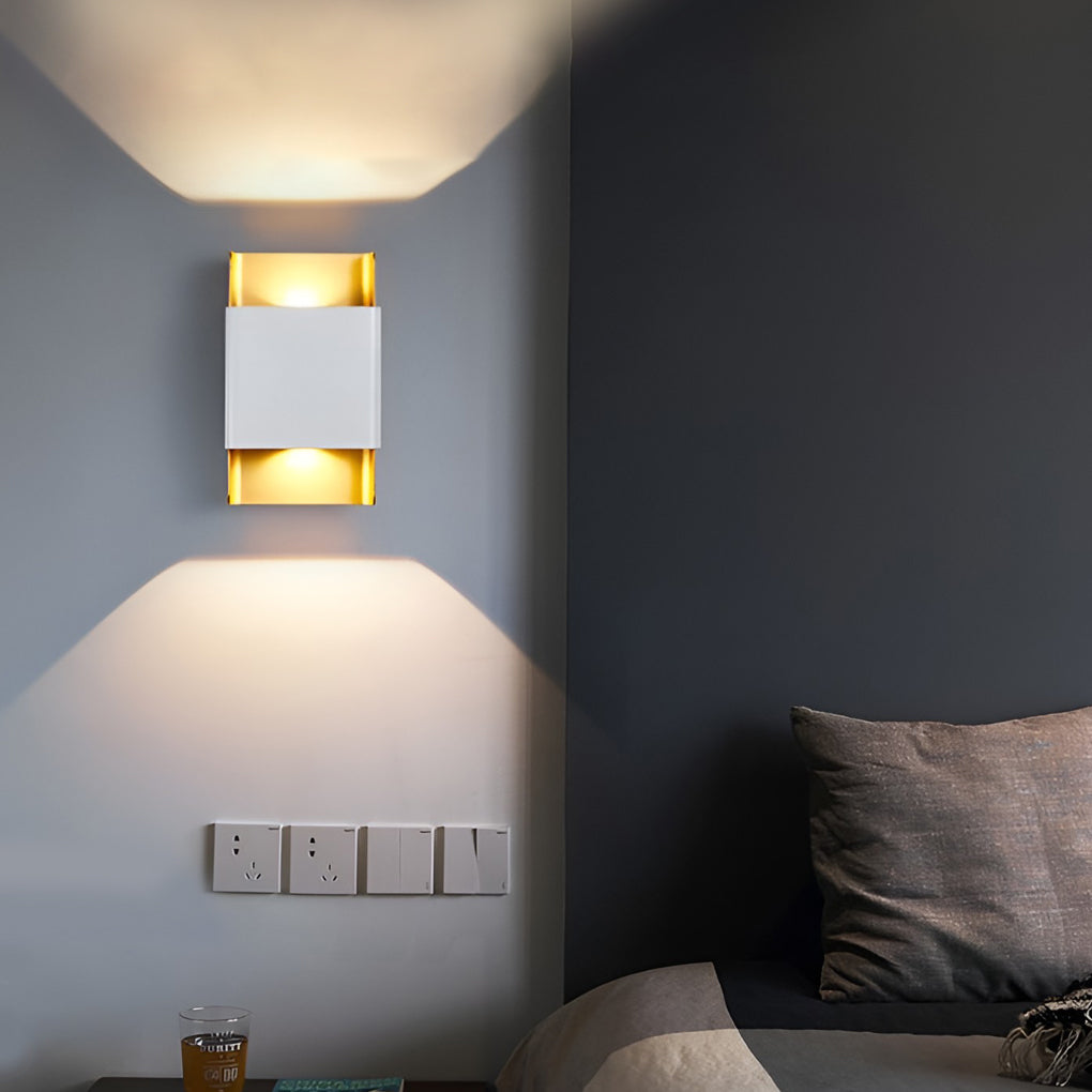 LED Up and Down Lights COB Waterproof Metal Modern Outdoor Wall Lamps - Lumpaz