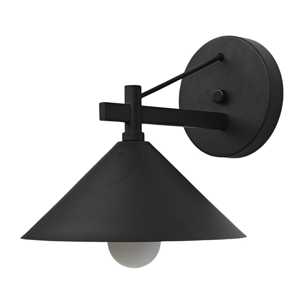 Conical Simple Waterproof Retro American-style Outdoor Wall Sconce Lighting - Lumpaz