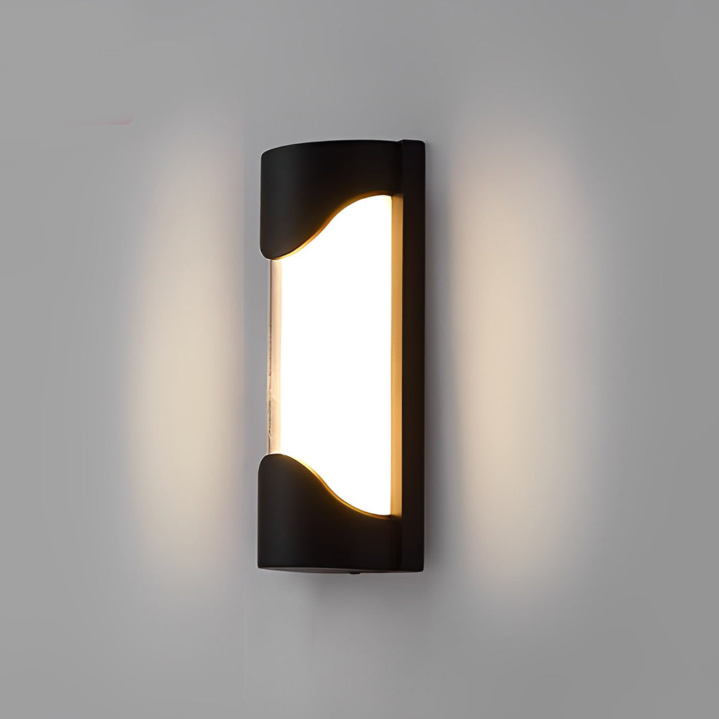 Creative Waterproof LED Black Modern Outdoor Wall Lamp Exterior Lights - Lumpaz