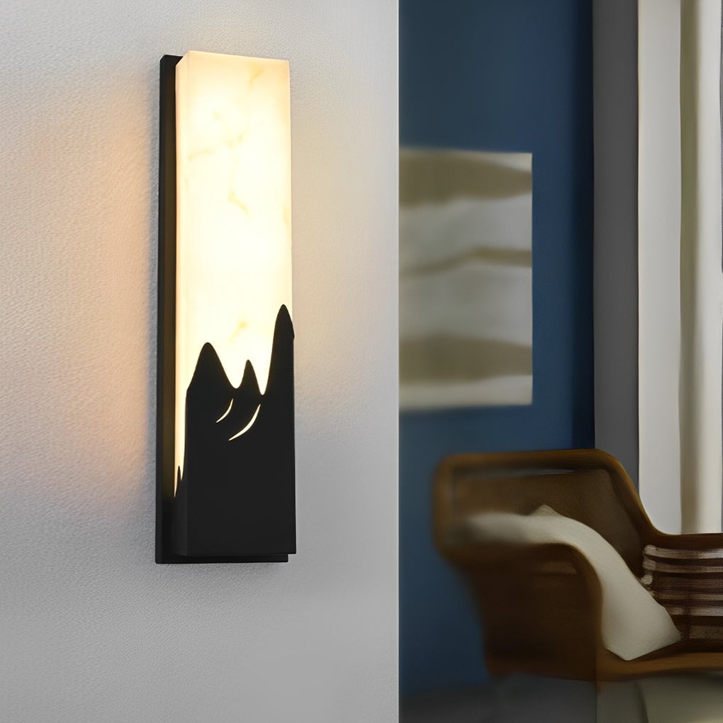 Rectangular Creative Scenery Waterproof LED Black Retro Sconces Lighting - Lumpaz