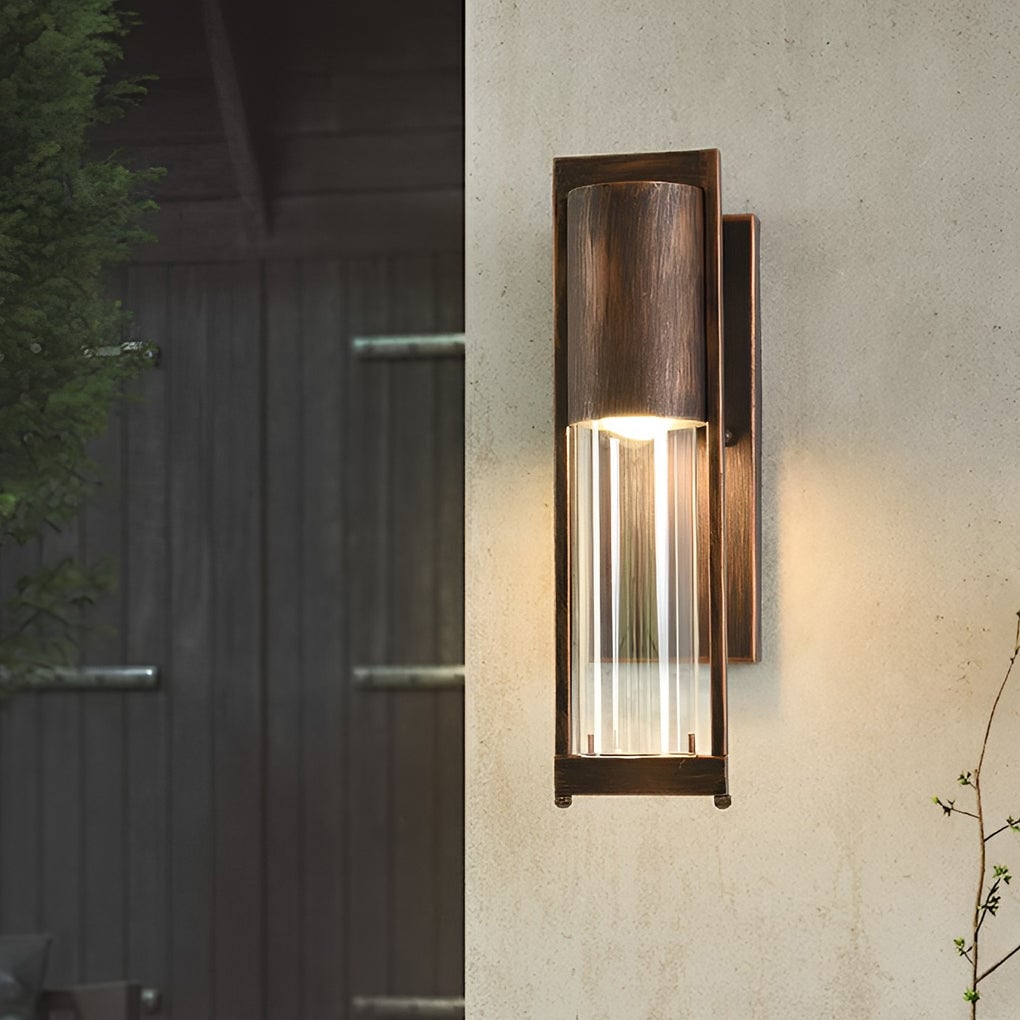 Antique Waterproof Glass Modern Outdoor Wall Sconce Lighting Wall Lamp - Lumpaz